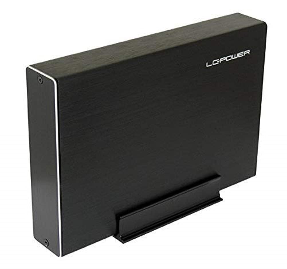 LC Power GEH 8.9cm (3,5") SATAIII>USB3.1 LC-35U3-Becrux-C1 (B, Aluminium, schwarz, 120 x 32 x 175 mm