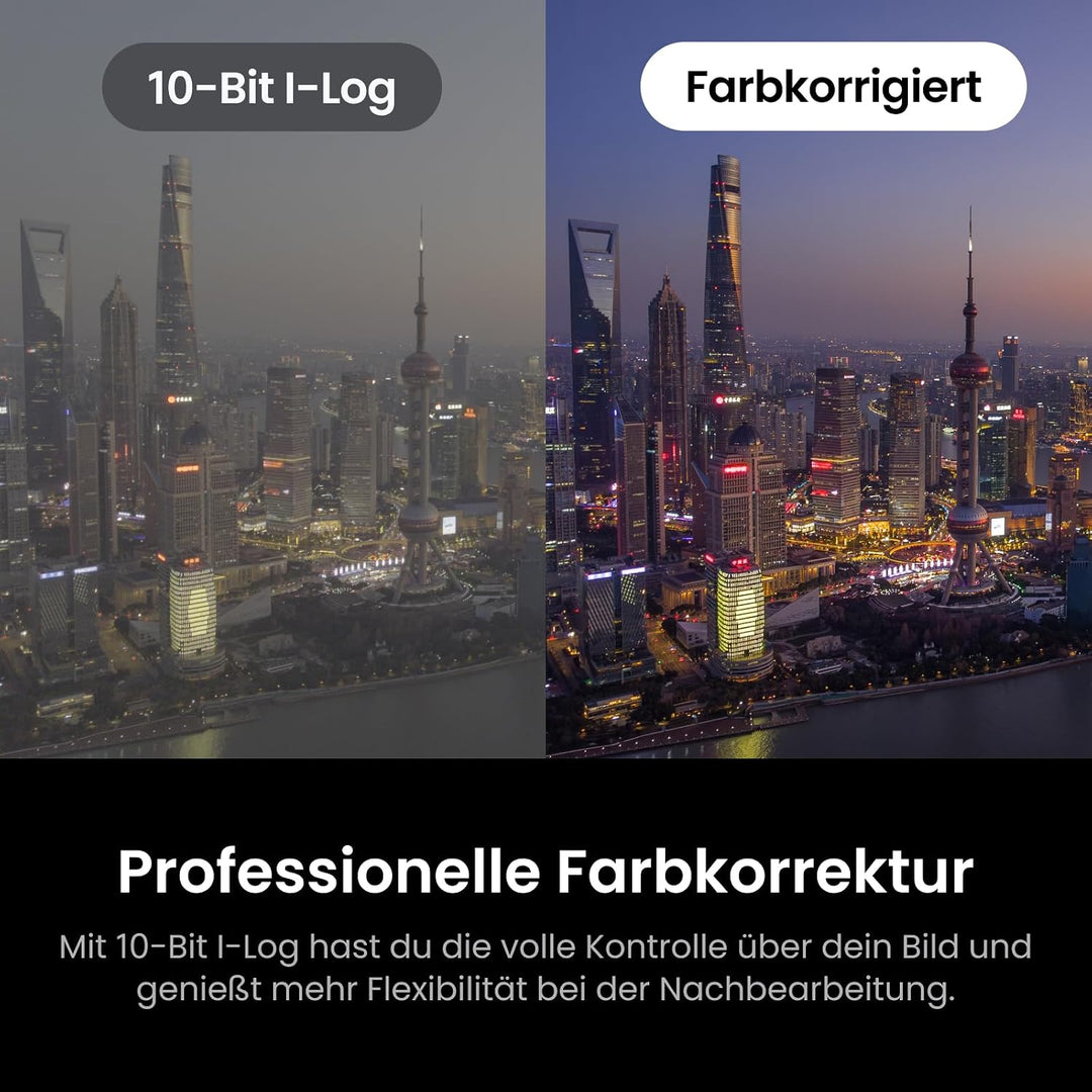 Insta360 Luna Ultra – 8K Vlogging-Kamera mit Zwei Leica Objektiven, 12× Zoom, 1"-Sensor, Abnehmbarer