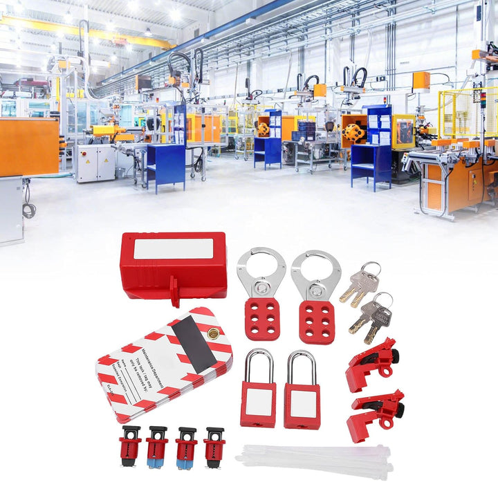 Leistungsschalter Lockout Tagout Kit, Vorhängeschloss Schutzschalter Lockout Tagout Schloss Elektris