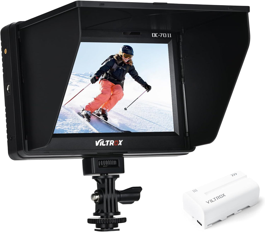 VILTROX® DC-70 7 Zoll HD Kamera Video Field Monitor Unterstützt 4k - Signal für DSLR Canon Nikon Son