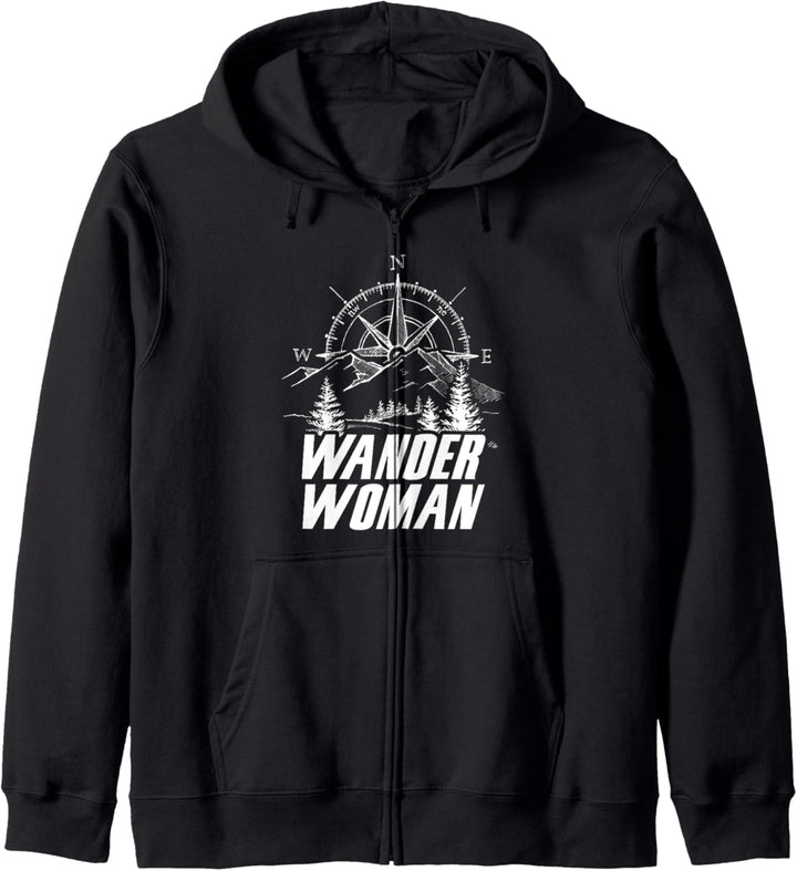 Wanderwoman Damen Wandern Wanderin Berge Natur Kapuzenjacke