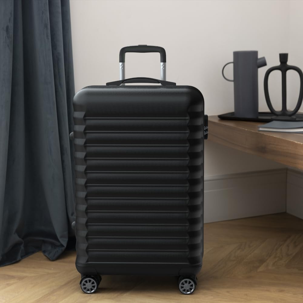 NUMADA Upfly 24' ABS-Koffer Gross (63x39,5x26,8cm) mit Kombinationsverschluss und 4 doppelten 360-Rä