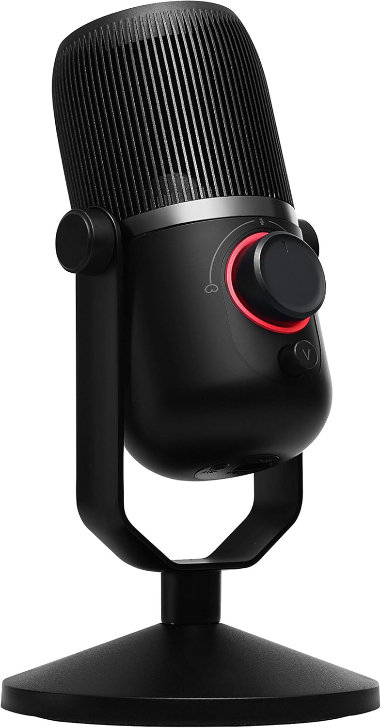 Thronmax Mdrill Zero (M4) Kondensator Mikrofon (Schwarz) für professionelle HD Aufnahmen (48kHz) in