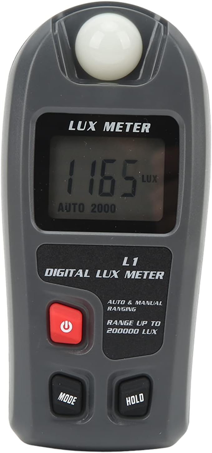 Digitales Beleuchtungsstärke-Belichtungsmessgerät mit LCD-Display, 0~200.000 Lux-Messbereich, Lux/FC