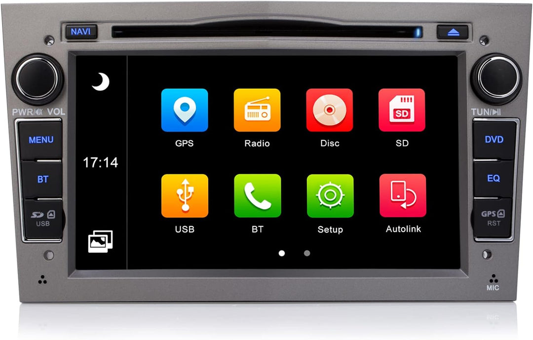 iFreGo 7 Zoll Radio,Autolink mit GPS,DVD,CD,RDS,2 Din Autoradio Bluetooth für Opel Astra, Corsa, Vec