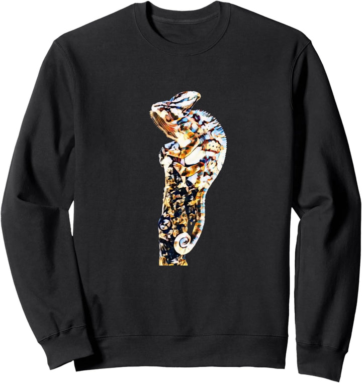 Chamäleon Motiv Reptilien Terrarium Echsen Reptil Haustiere Sweatshirt