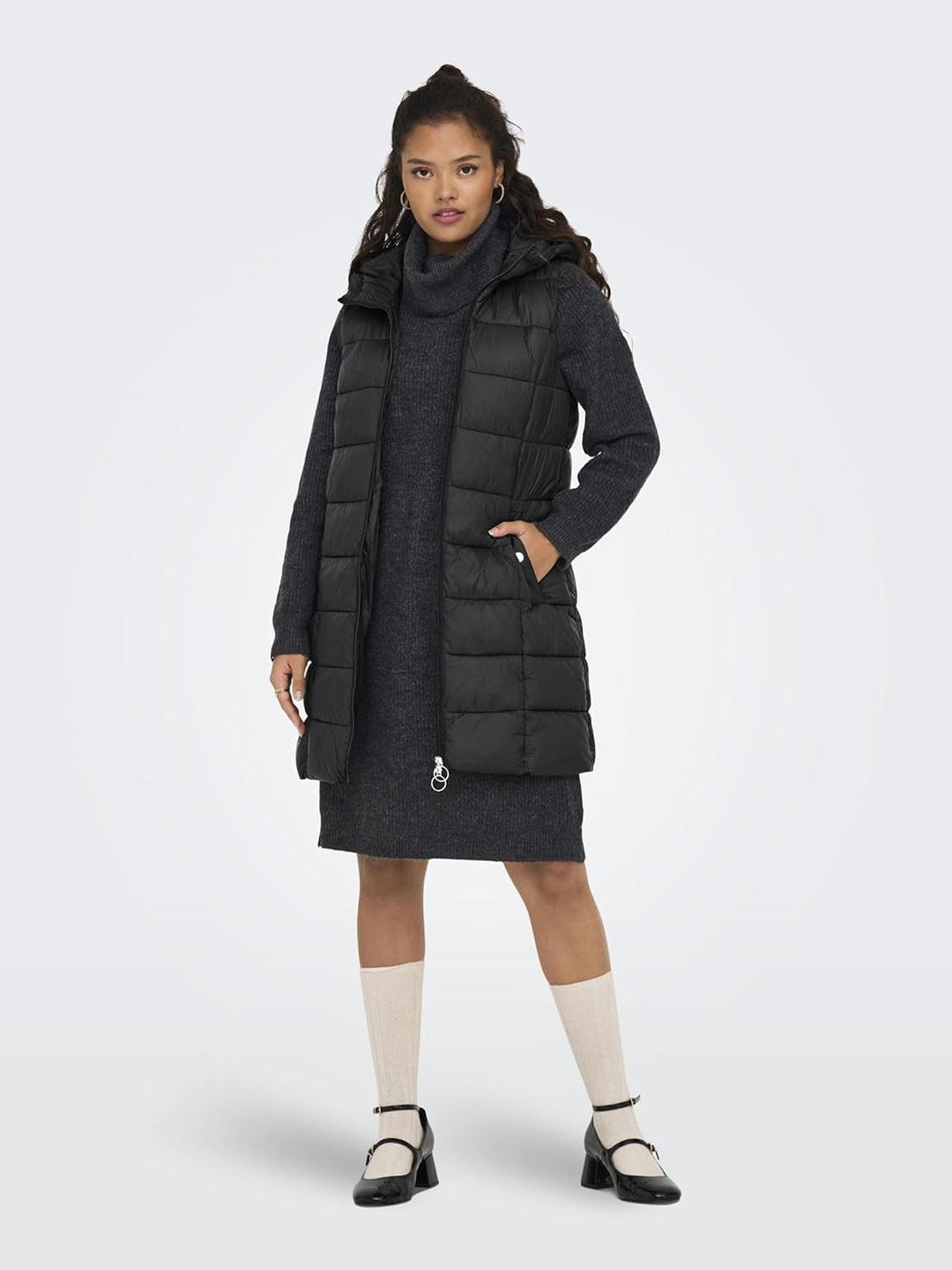 JACQUELINE de YONG Female Steppmantel JDYZULU Steppmantel S Schwarz, S Schwarz