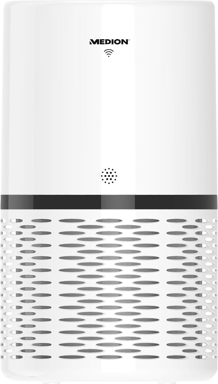 MEDION Luftreiniger mit App Steuerung (HEPA Filter, Smart, reduziert Aerosole Pollen Staub Tierhaare