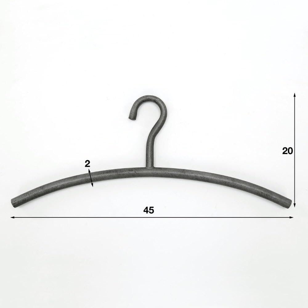 RINGO-Living Kleider Bügel 6 Stück, Used-Look Kleiderbügel Silber, Kleiderbügel für Pullover, Kleide