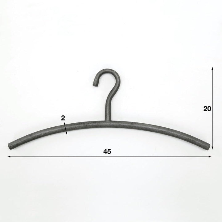 RINGO-Living Kleider Bügel 6 Stück, Used-Look Kleiderbügel Silber, Kleiderbügel für Pullover, Kleide