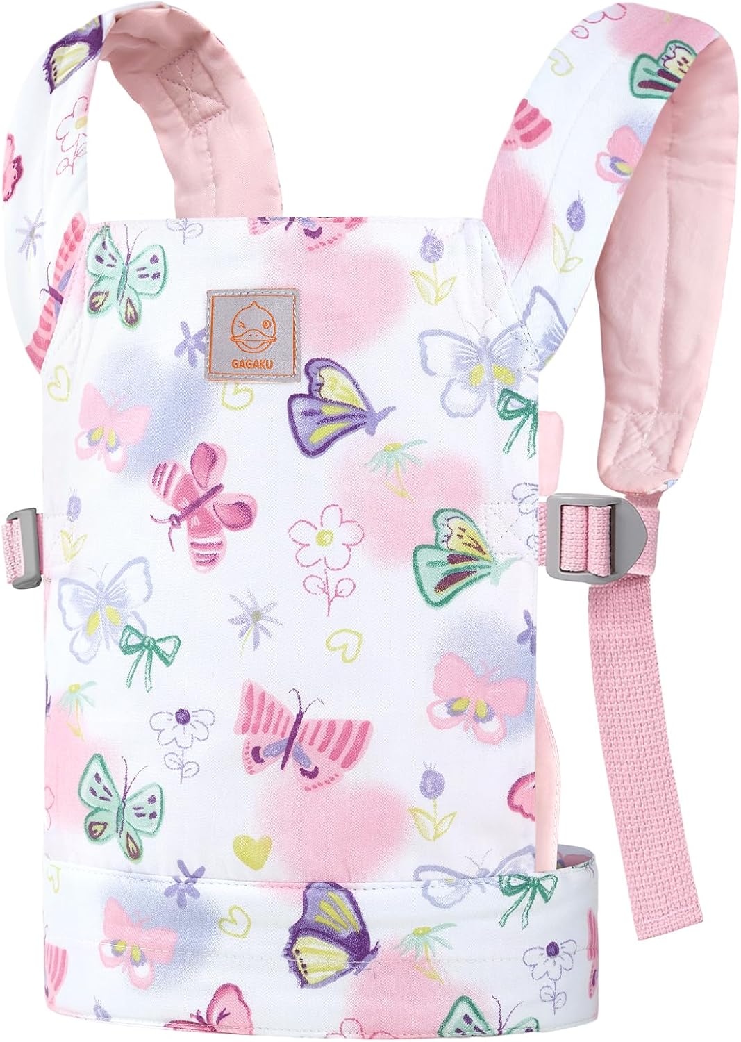 GAGAKU Puppentrage ab 3 Jahre Kinder, Babytrage Puppen Bauchtrage Puppenzubehör Tragesitz mit Verste
