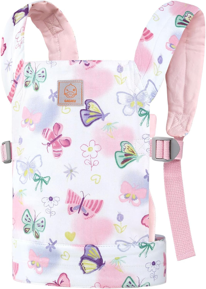 GAGAKU Puppentrage ab 3 Jahre Kinder, Babytrage Puppen Bauchtrage Puppenzubehör Tragesitz mit Verste