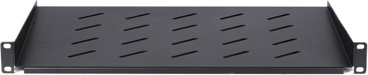 DSIT 19 Zoll 1HE Fachboden für Wandschränke mit Einer Tiefe von 450mm - 350mm Tief - Schwarz - Tragl