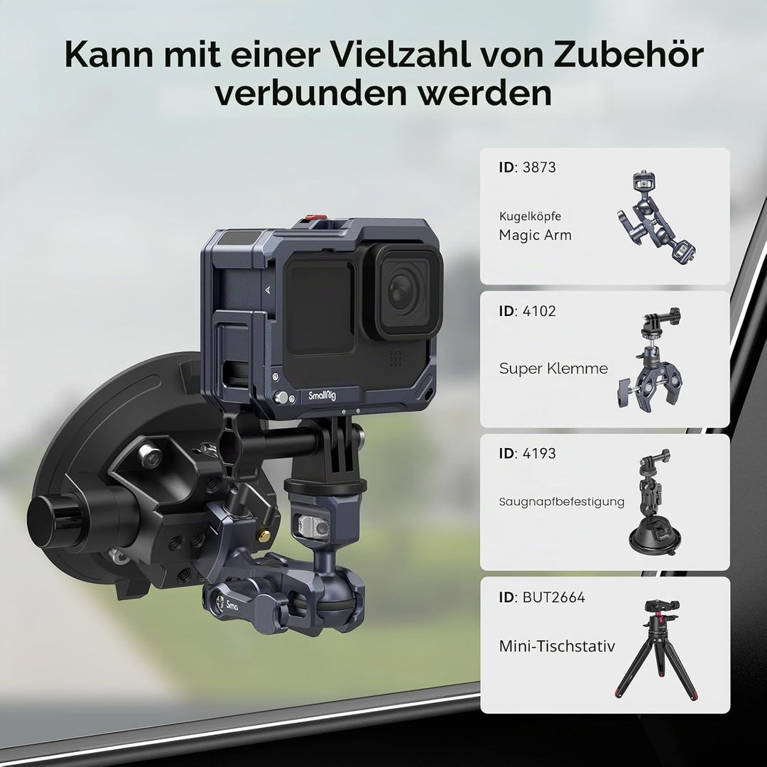 SMALLRIG Hero12 Hero11 Hero10 Hero9 Black Cage Schwarzer Käfig für Go Pro Hero12/11/10/9 Black Actio