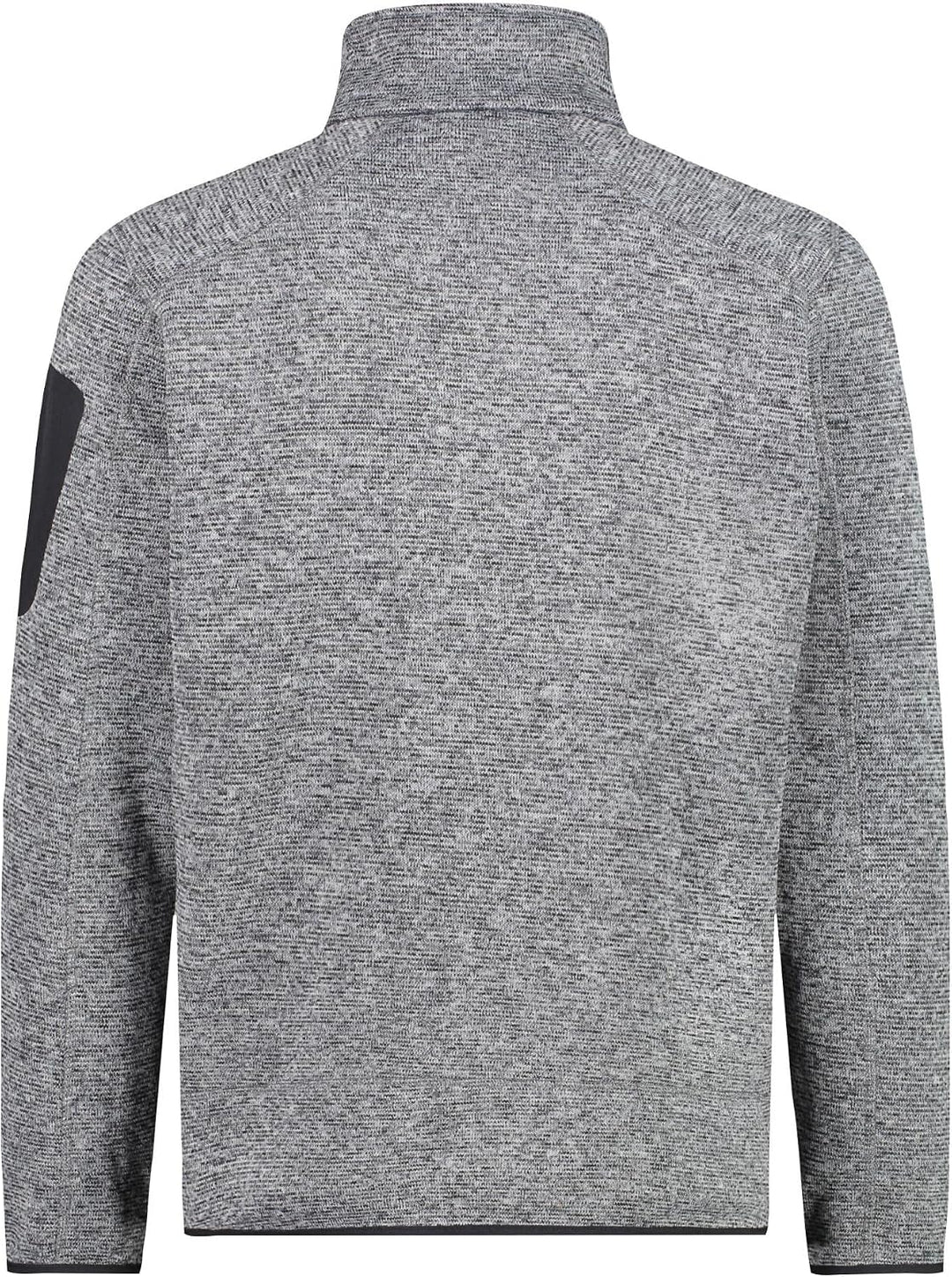CMP Herren Knit tech mélange Fleece Jacket Fleecejacke 58 Eis-Titan-Schwarz, 58 Eis-Titan-Schwarz
