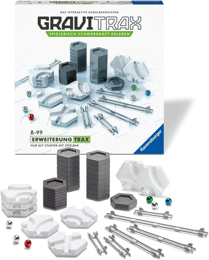 Ravensburger GraviTrax Erweiterung Trax - Ideales Zubehör für spektakuläre Kugelbahnen, Konstruktion