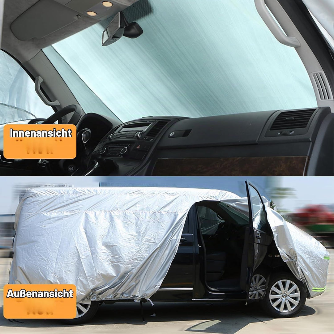 Autoabdeckung Vollgarage Ersatz für Ford Transit Custom L1H1 2012-2022, 300D Allwetter Autoabdeckung