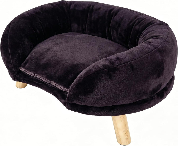 Braunes Katzensofa mit Kratzschutz | Ergonomische Form, Rutschfest