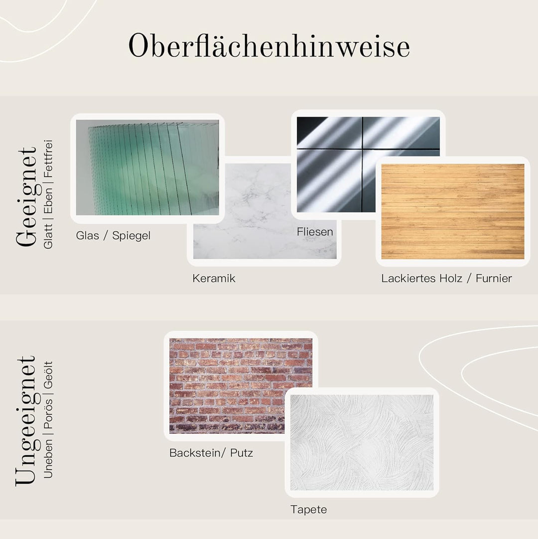 Designfabrik Hamburg Duschablage ohne Bohren | Badezimmer Regal | Badregal | Duschregal ohne Bohren