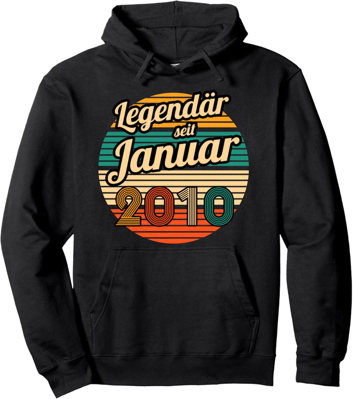 Legendär seit Januar 2010 12.Geburtstag Junge 12 Jahre Pullover Hoodie