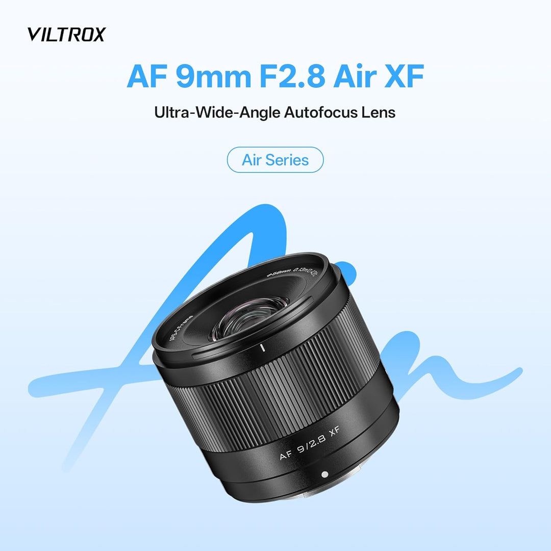 VILTROX AF 9mm F2.8 f/2.8 Air Objektiv für Fuji X-Bajonett, 113,8° Ultraweitwinkel-Autofokus-Porträt