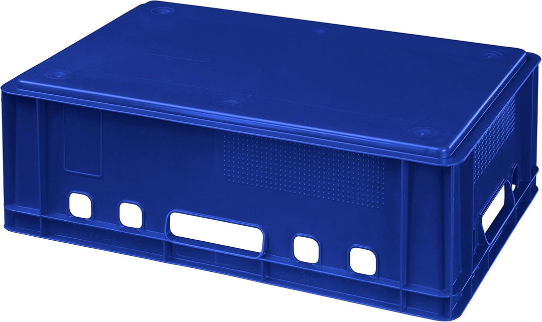 Logiplast 5 Stück E2 Kisten 60x40x20 Fleischkiste Lagerkiste Metzgerkiste in blau