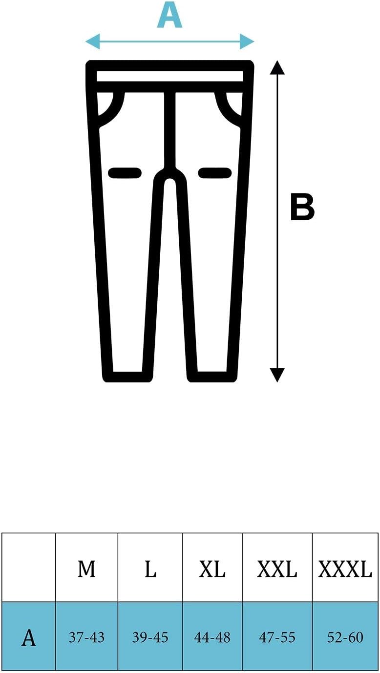 SEA BARRIER Herren-Hose Art Insel Taschoni Elastisch Canvas Baumwolle M - XXXL Schwarz XL, Schwarz X