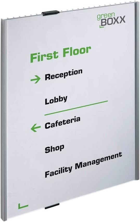 Durable Türschild A3 (Info Sign, 297 x 420 mm) metallic silber, 480823 297 x 420 mm (BxH), 297 x 420