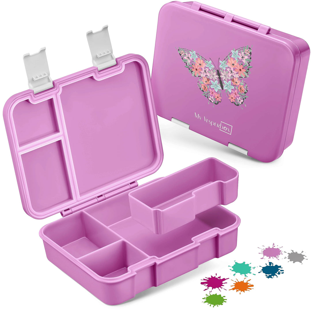 My Vesperbox® Brotdose für Kinder mit Fächern [JIN] - Lunchbox mit Trennfächern - Bento Box - Jausen