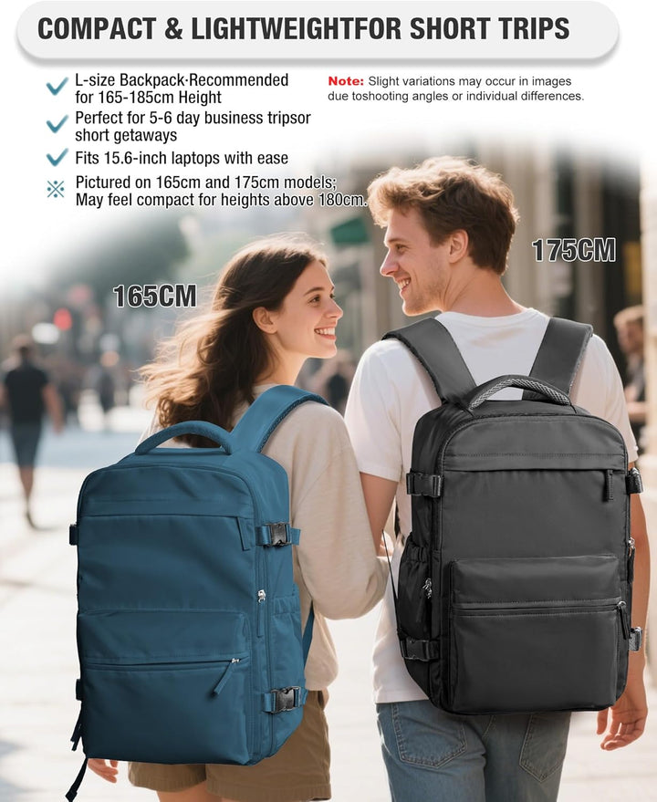 BOXSAM Vakuum Rucksack Handgepäck Airbag mit Pumpe Travel Vacuum Backpack Reisen Tagesrucksack Wasse