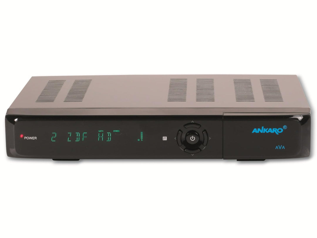 Ankaro AVA Digitaler UHD 4K Satelliten Receiver DVB-S2X H.265 mit alphanumerischem Display und USB A