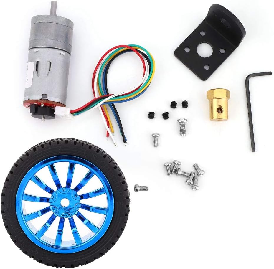 DC 12V Motor mit Encoder 65mm Magnetgetriebe Vollmetallgetriebe Micro Speed Reducer Kit Montagehalte