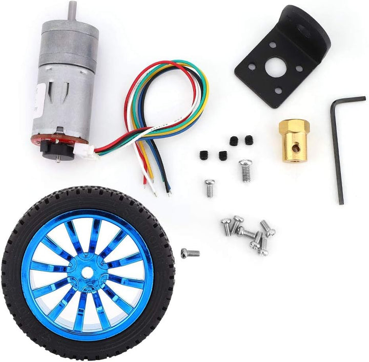 DC 12V Motor mit Encoder 65mm Magnetgetriebe Vollmetallgetriebe Micro Speed Reducer Kit Montagehalte