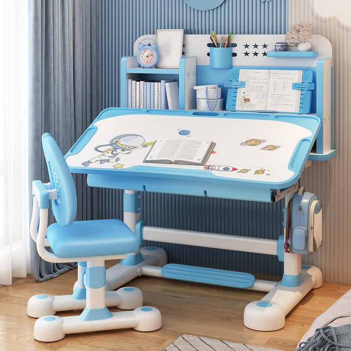 Kinder-Schreibtisch- und Stuhl-Set, Kinderschreibtische, Jungen-Mädchen-Schreibtisch für Kinderzimme