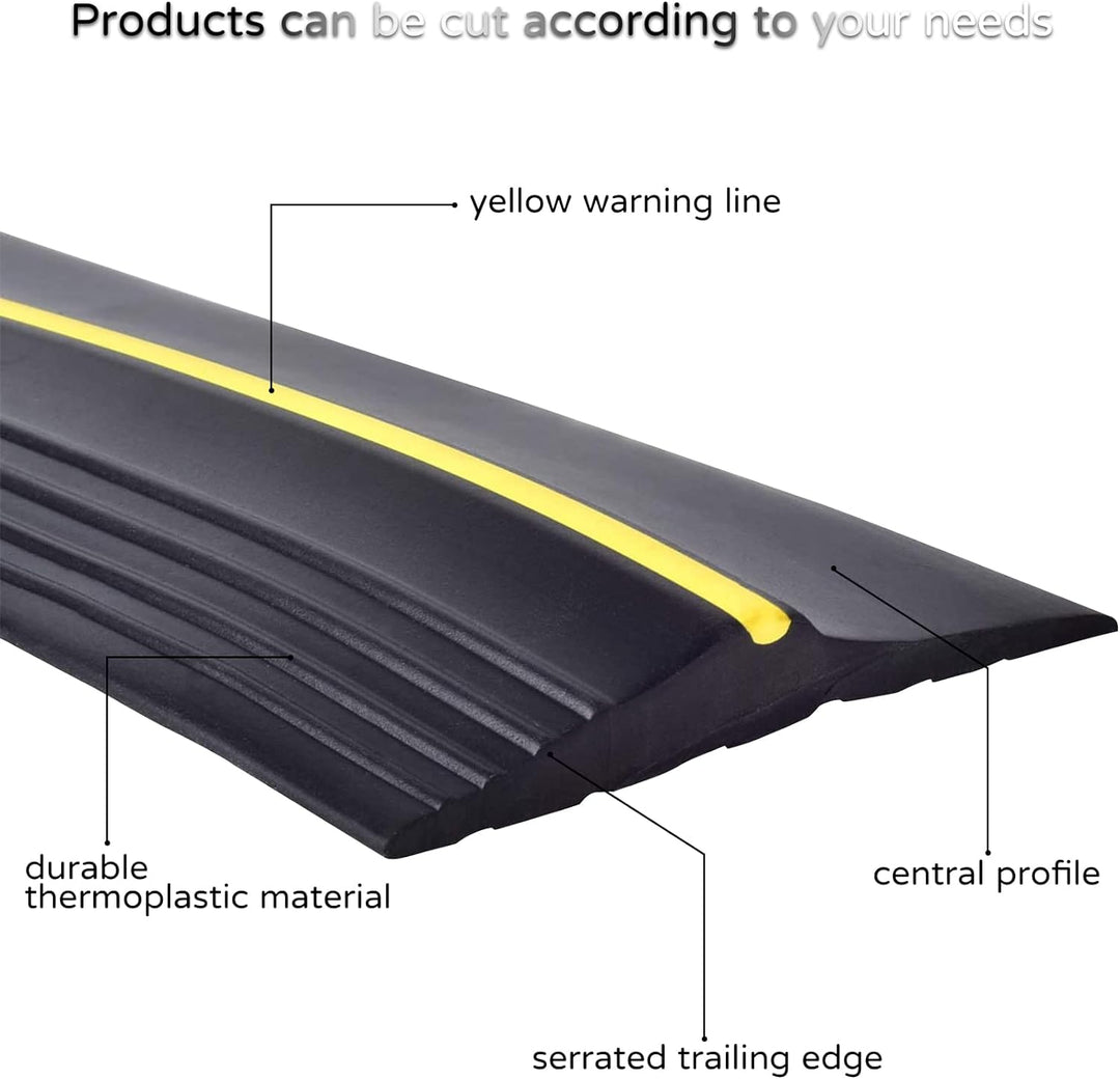CPROSP Garagentorschweller 3M/12mm, Garagentordichtung Feuchtigkeitsbeständige, Schwellerdichtung-Ei