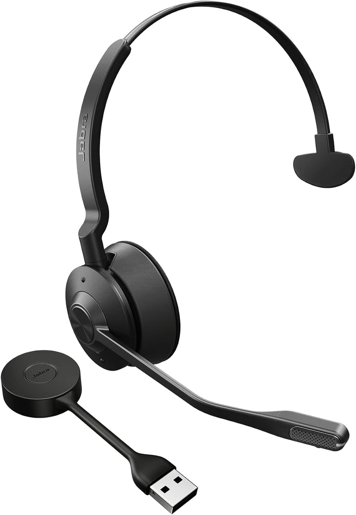 Jabra Engage 55 Schnurloses Mono Headset mit Link 400 USB-A DECT-Adapter - Mikrofon mit Geräuschunte