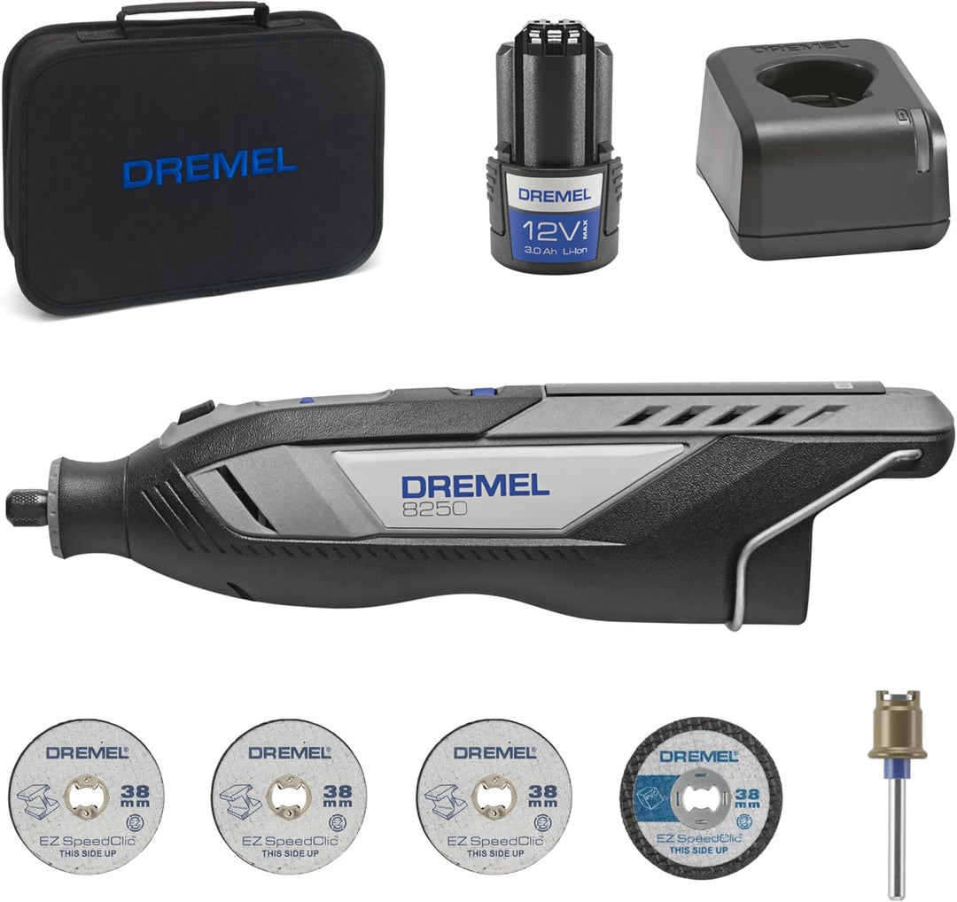 Dremel 8250 12V Akku-Rotationswerkzeug 5.000-30.000 U/min Bürstenloser Multifunktionswerkzeug set mi