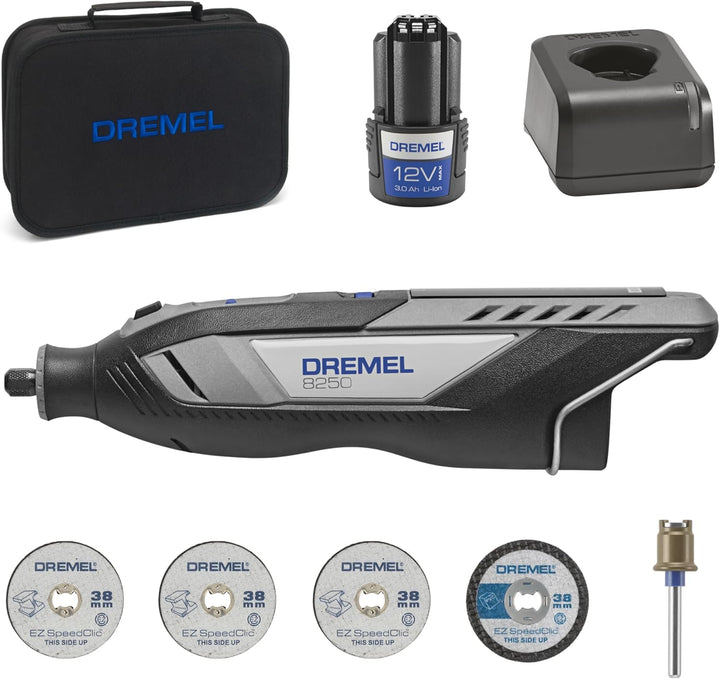 Dremel 8250 12V Akku-Rotationswerkzeug 5.000-30.000 U/min Bürstenloser Multifunktionswerkzeug set mi