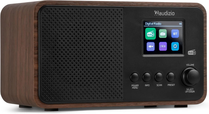 Audizio Avio - Kompaktes DAB Plus Radio mit Bluetooth, Digitalradio, FM & UKW, AUX, 30W Lautsprecher