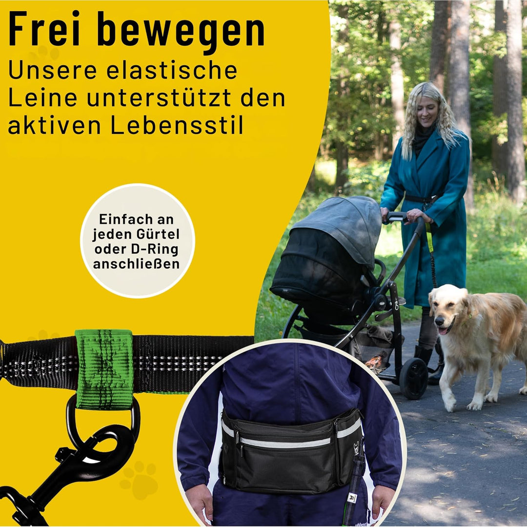Hundefreund Bungeeteil für Joggingleine | Verlängerung für Hundeleine | Ersatzleine mit elastischem