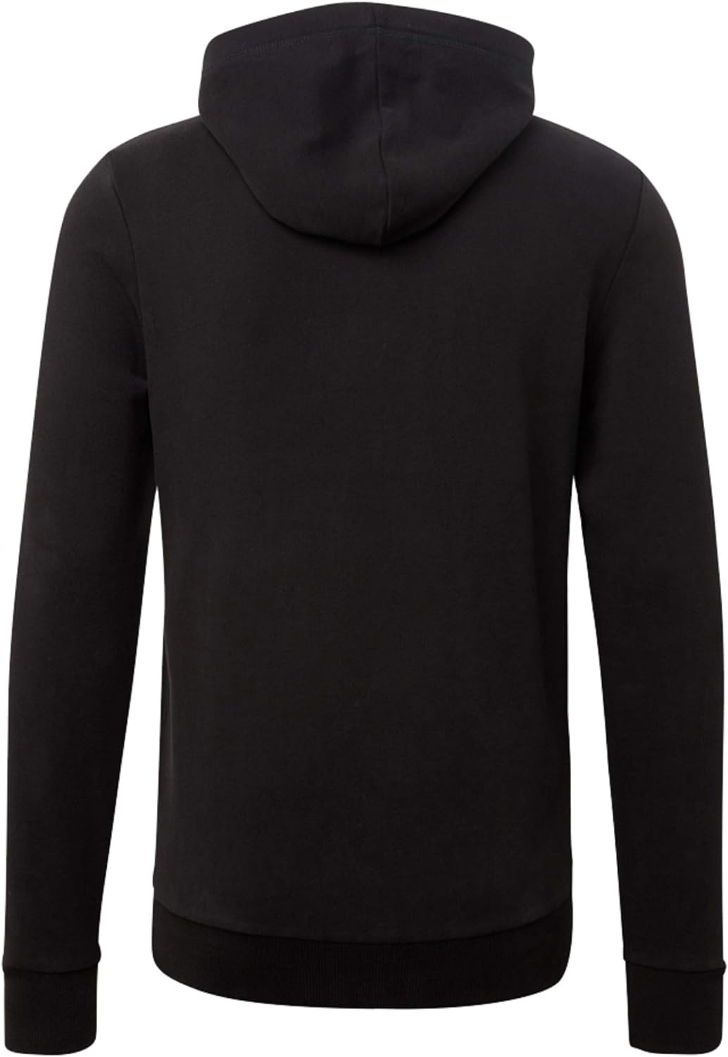 TOM TAILOR Denim Herren Print Hoody Kapuzenpullover, Schwarz (Black 29999), Small (Herstellergrösse: