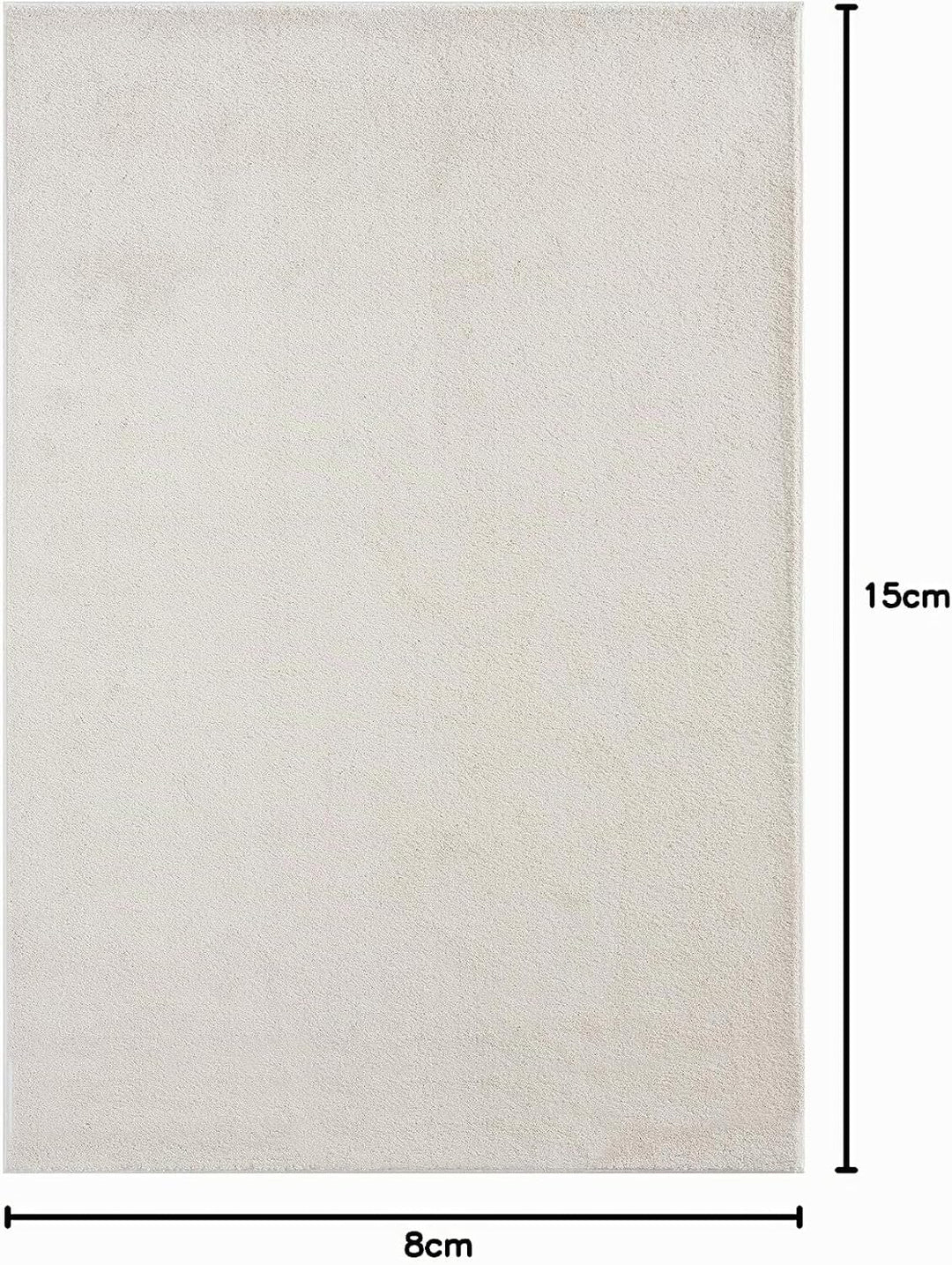 Mia´s Teppiche Emma Wohnzimmer Teppich, Kurzflor, 80x150 cm, Creme 80 x 150 cm Creme, 80 x 150 cm Cr