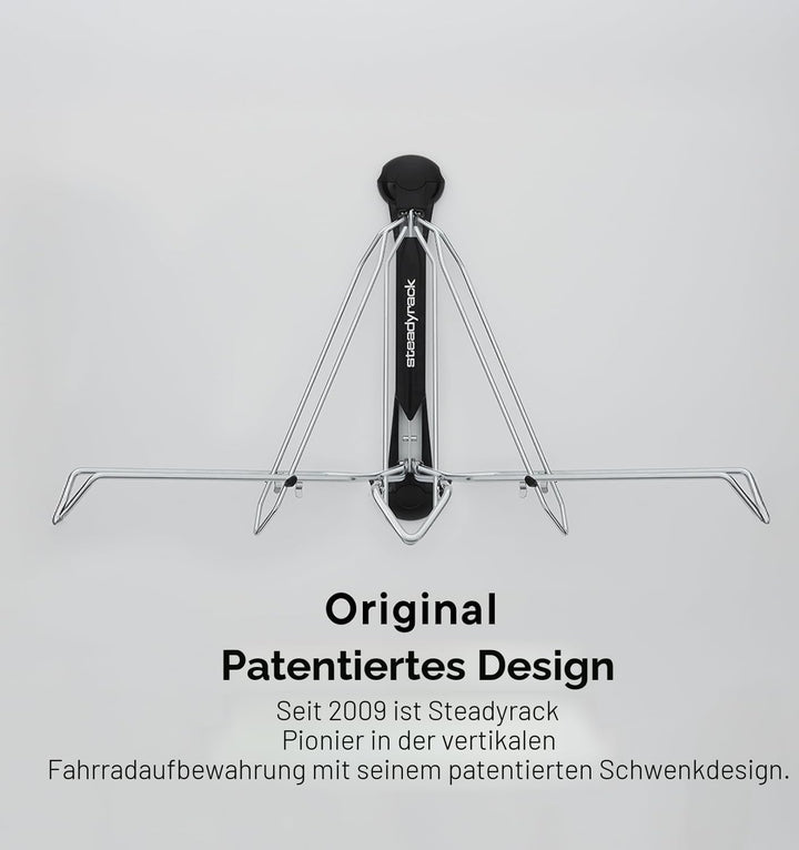 Steadyrack Fahrrad Wandhalterung - Classic Rack - Fahrrad Wandhalterung vertikal als Aufbewahrungslö