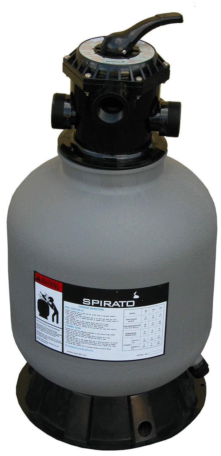 SPIRATO Sandfilter 400 für Schwimmbad Sandfilterkessel ohne Pumpe