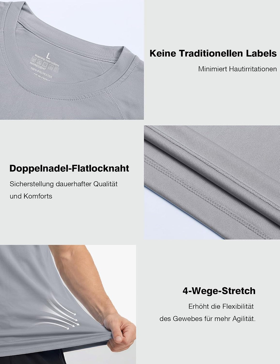 ZENGVEE 3er Pack Rashguard Herren, UPF 50+ UV Schutz Shirt Herren Schnelltrocknend Leicht Atmungsakt