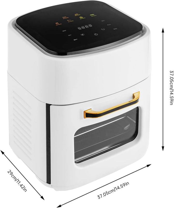 Friteuse Heissluftfritteuse 1400W 15L Air Fryer Luftfritteuse mit Digital LED Touchscreen, Fritteuse