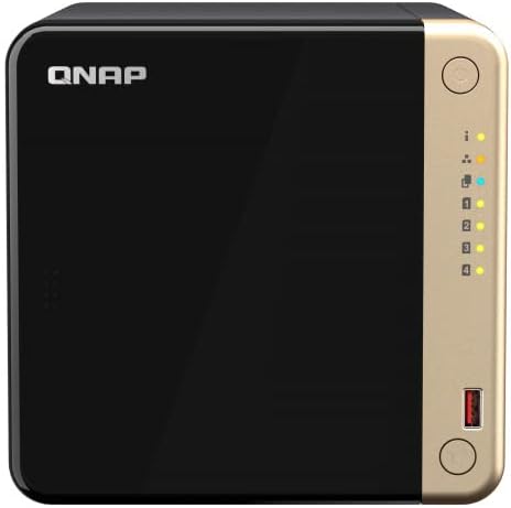 QNAP TS-464 (4G) 4 Bay NAS (Intel® Celeron® N5095 Quad-Core Prozessor Burst bis zu 2,9 GHz, 2,5GbE)