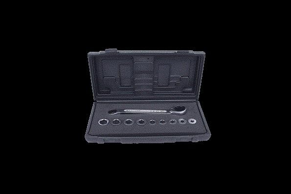KS Tools 503.4645 GEARplus Doppel-Ratschenringschlüssel-Satz umschaltbar 10-tlg.