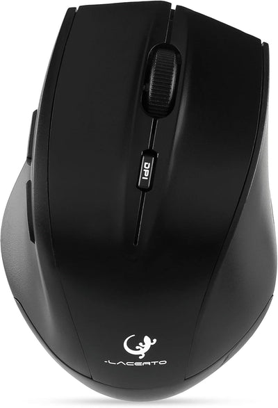 Lacerto® | Bilinguale Russisch-Deutsche Kabellose 2,4 GHz Multimedia Tastatur & Maus Set, Russian-Ge