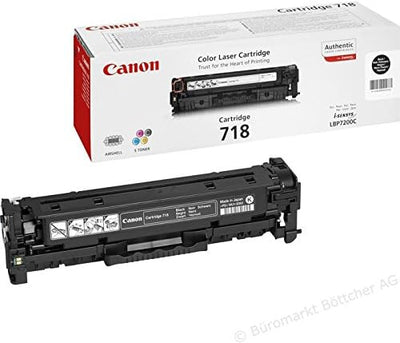 Original Canon I-Sensys 718 Tonerkartuschen-Pack, Cyan, Magenta, Gelb, Schwarz, Lasertonerkartuschen